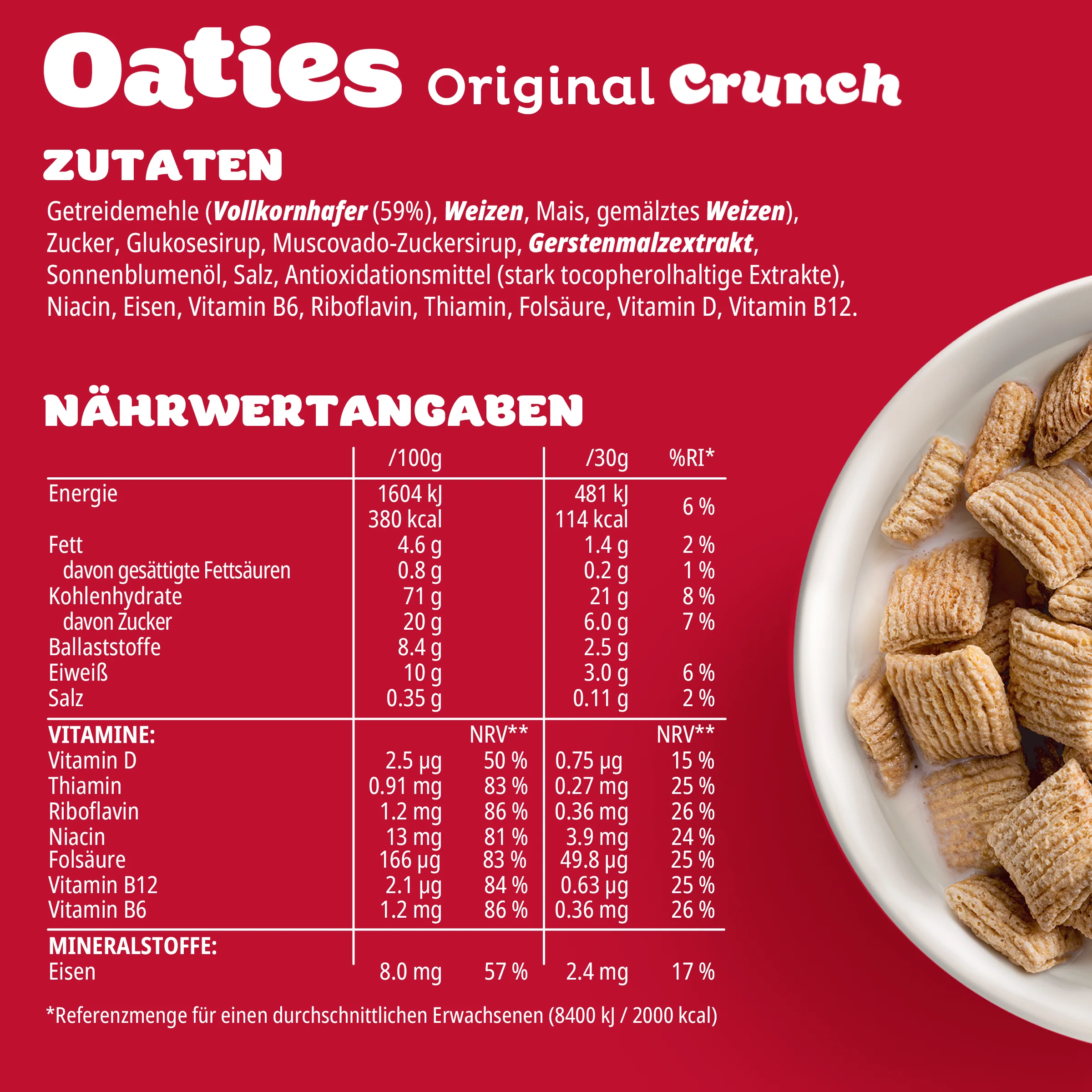 Oaties Orginal Crunch 360g - Image 2