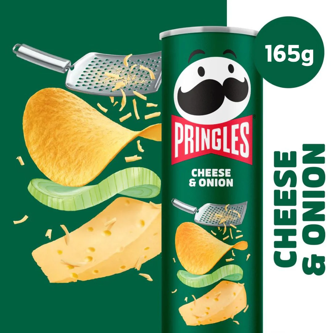 Pringles Cheese & Onion - 8x 165g - Image 3