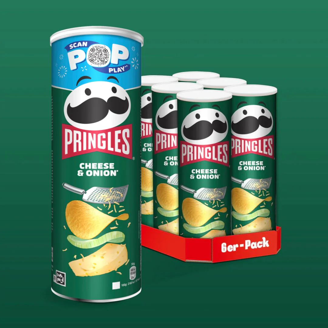 Pringles Cheese & Onion - 6x 165g