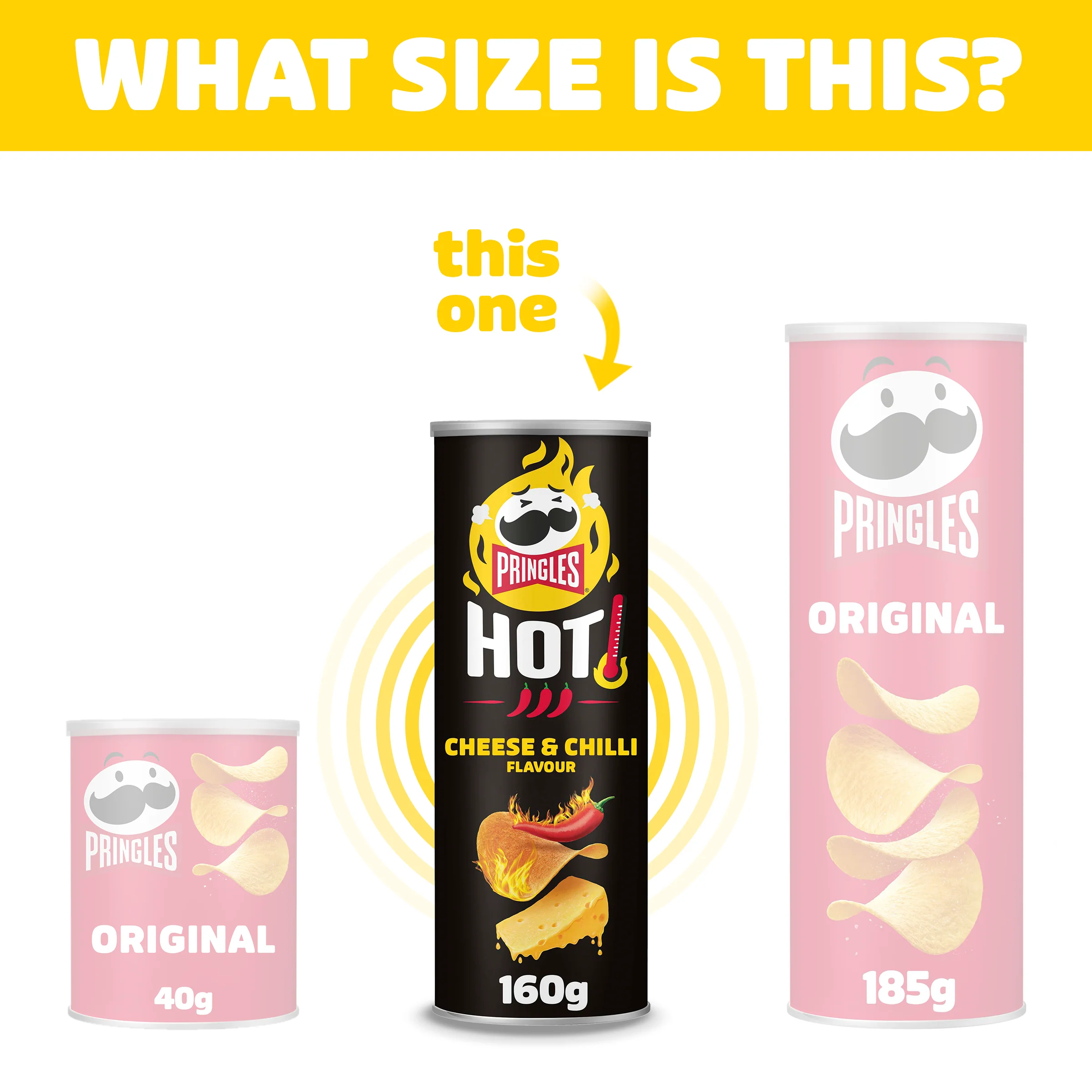 Pringles Hot Cheese & Chilli -160g - Image 3