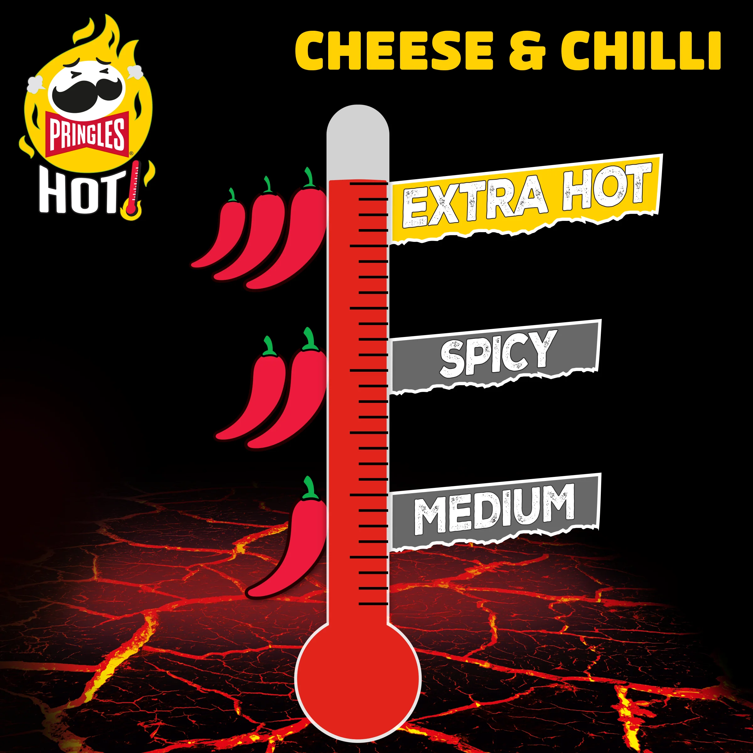 Pringles Hot Cheese & Chilli -160g - Image 4