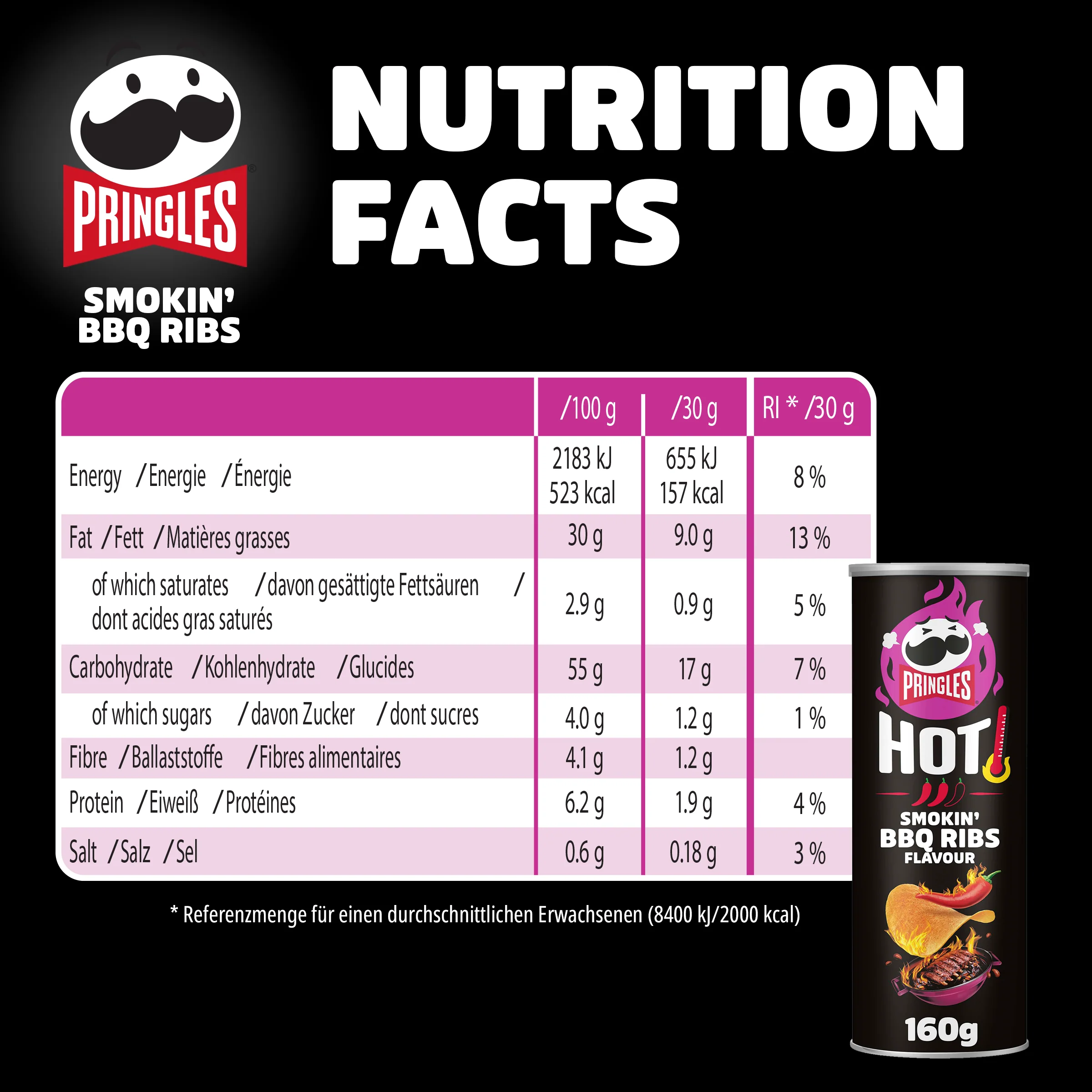 Pringles Original Hot Mix - 8x 160g - Image 4