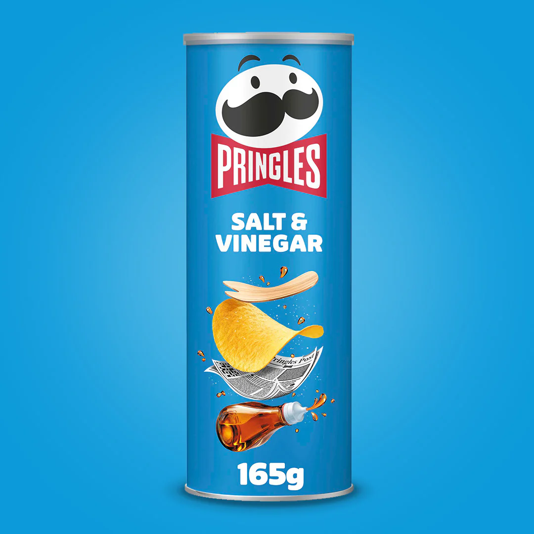Pringles Salt & Vinegar - 8x 165g - Image 2