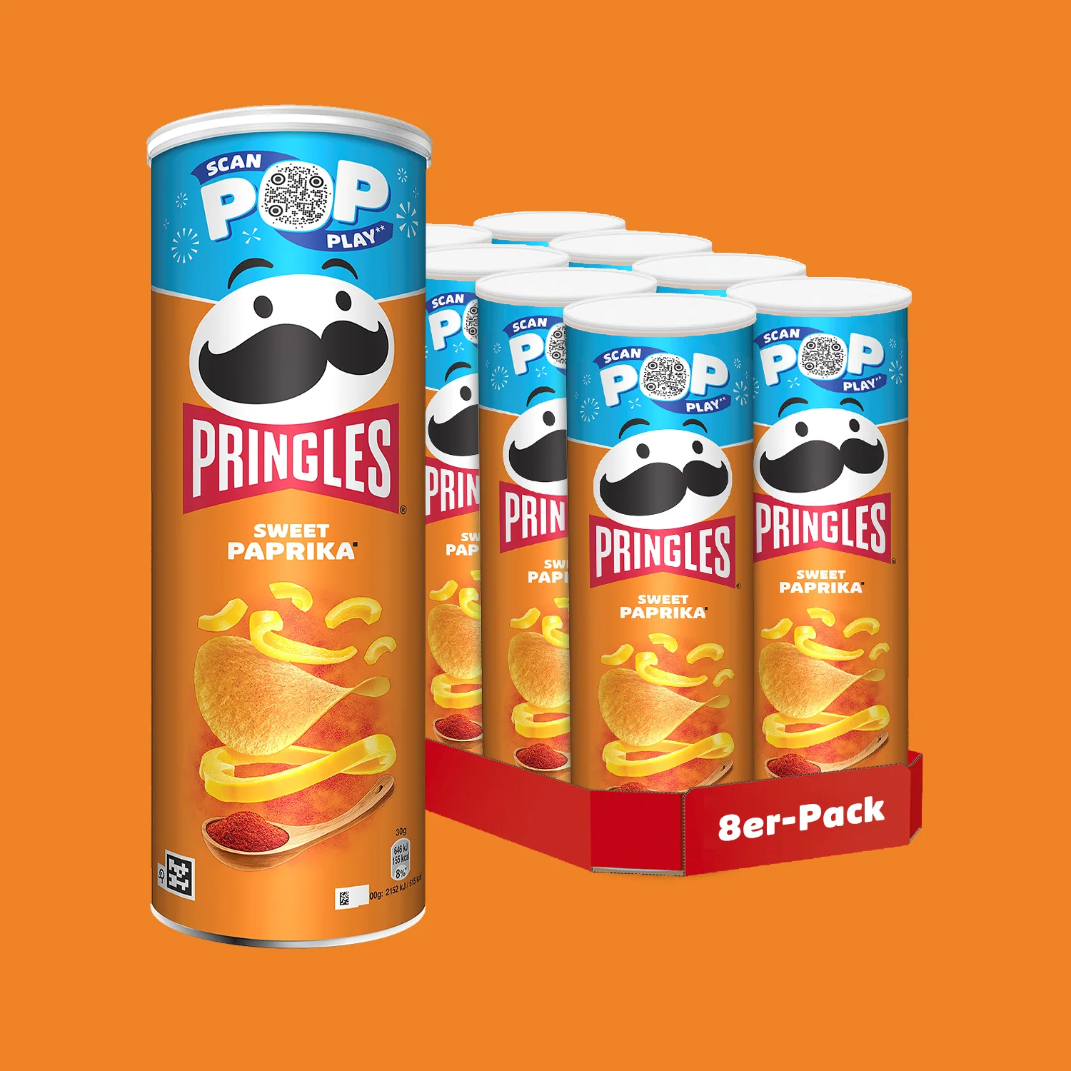 Pringles Sweet Paprika - 8x 165g
